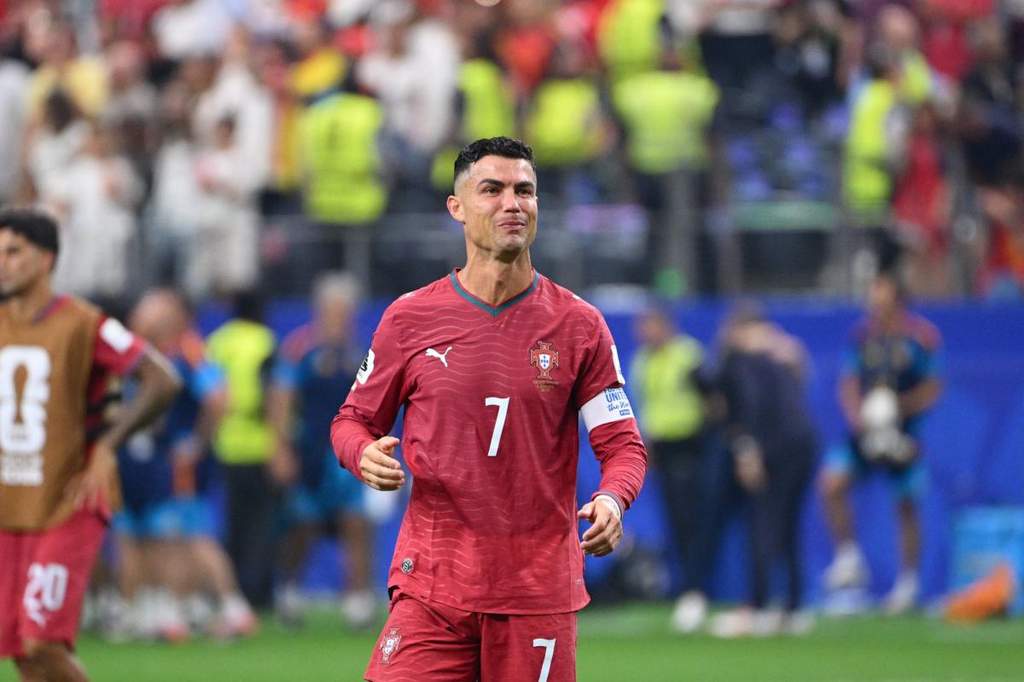 Cristiano Ronaldo dejected after Portugal elimination from the World Cup
