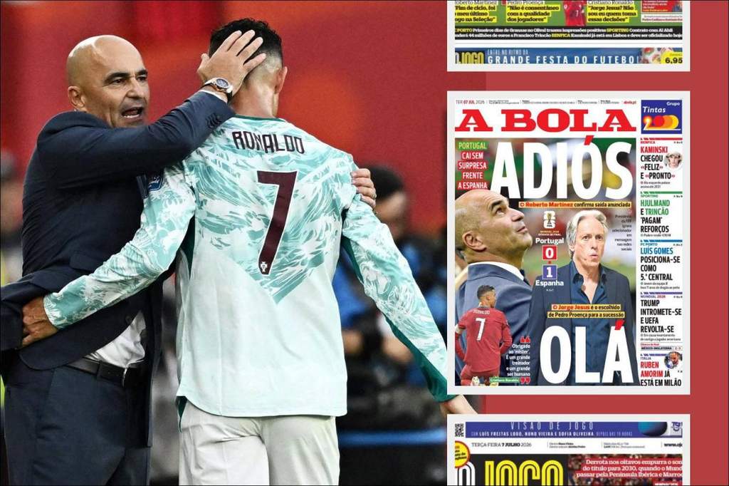 Cristiano Ronaldo looking dejected during a Portugal international match.