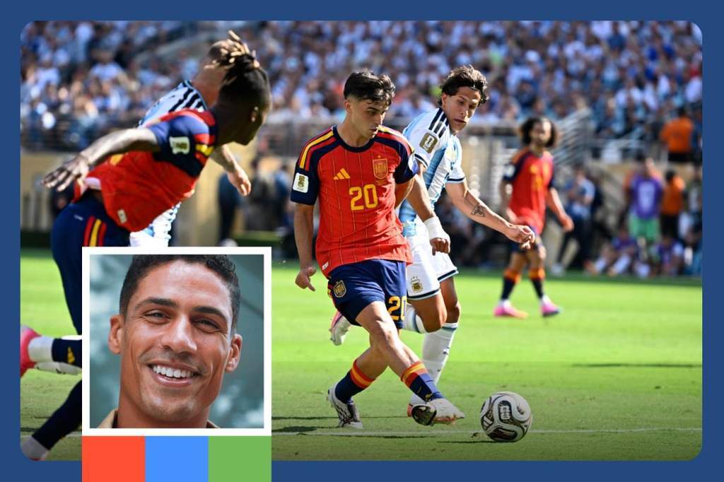 Raphael Varane analyzing the World Cup tactical setup.