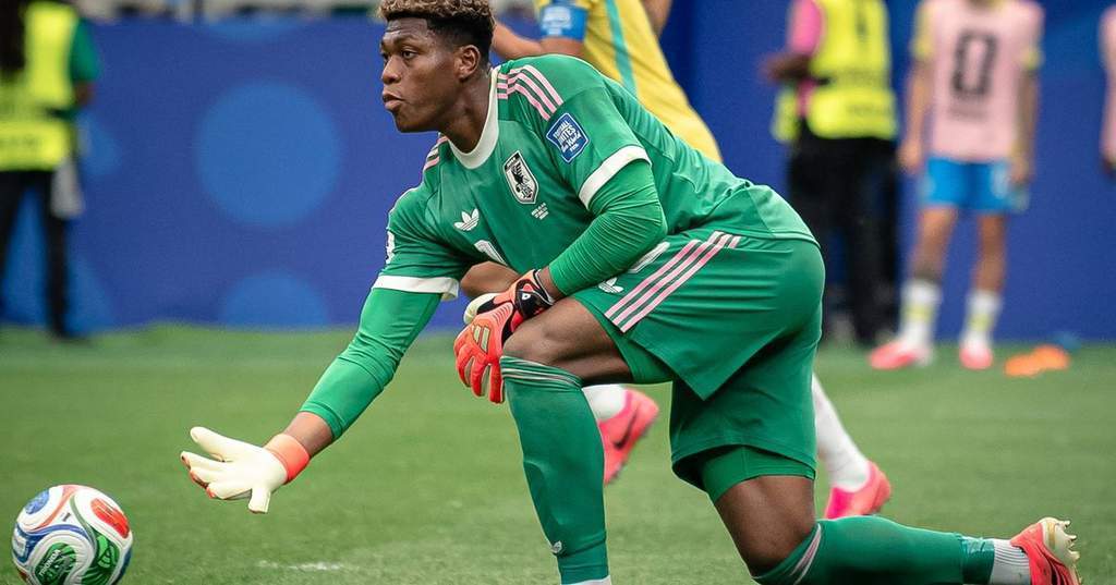 Japan international goalkeeper Zion Suzuki preparing for a match