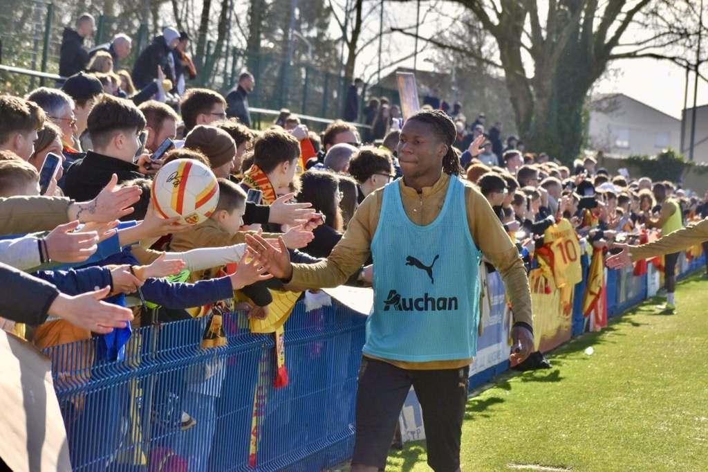 Midfielder Fode Sylla during a match for RC Lens academy