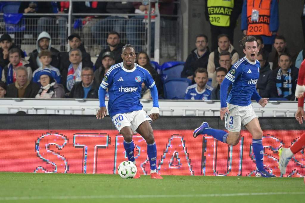 Strasbourg players training during a intense pre-season session.