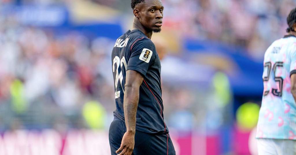 Folarin Balogun celebrating a goal during the World Cup tournament.